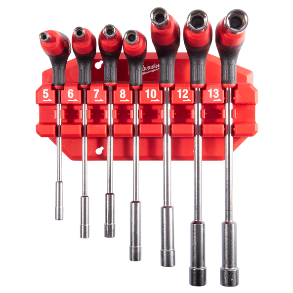 7 PC Nut Driver with Comfort Grip Set with Rack, , hi-res